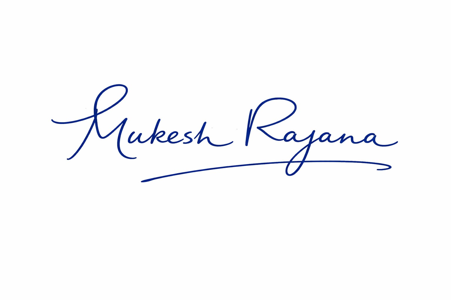 Mukesh Rajana Signature